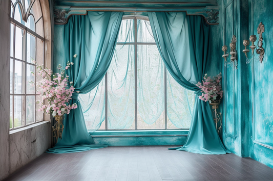 Classic Green Vintage Theme 49 - Backdrop Imperia Printed Backdrop