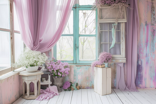 Classic Pink Vintage Theme 50 - Backdrop Imperia Printed Backdrop
