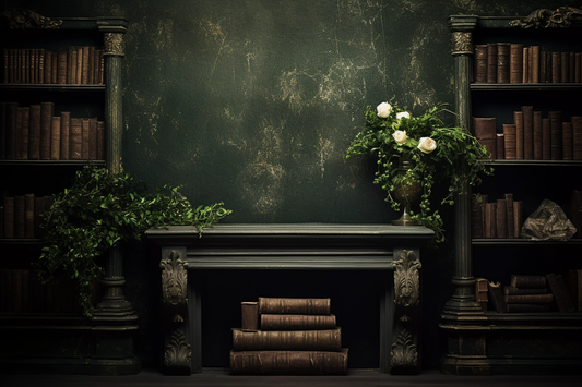 Classic Green Vintage Theme 60 - Backdrop Imperia Printed Backdrop