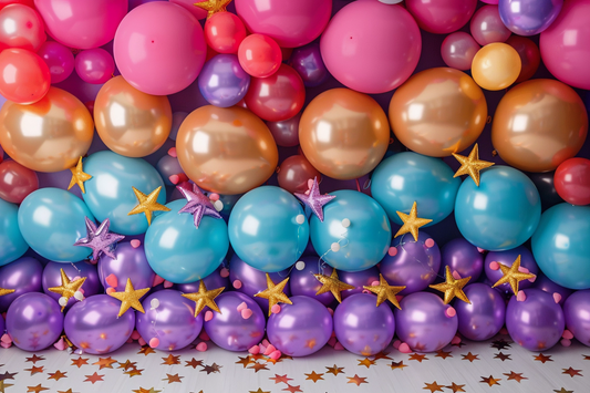 Multicolour Kids Balloon Theme 6 - Backdrop Imperia Printed Backdrop