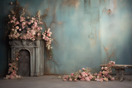 Classic Green Vintage Theme 69 - Backdrop Imperia Printed Backdrop