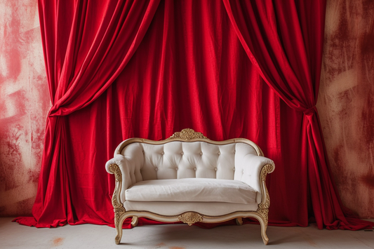 Classic Red Vintage Theme 9 - Backdrop Imperia Printed Backdrop