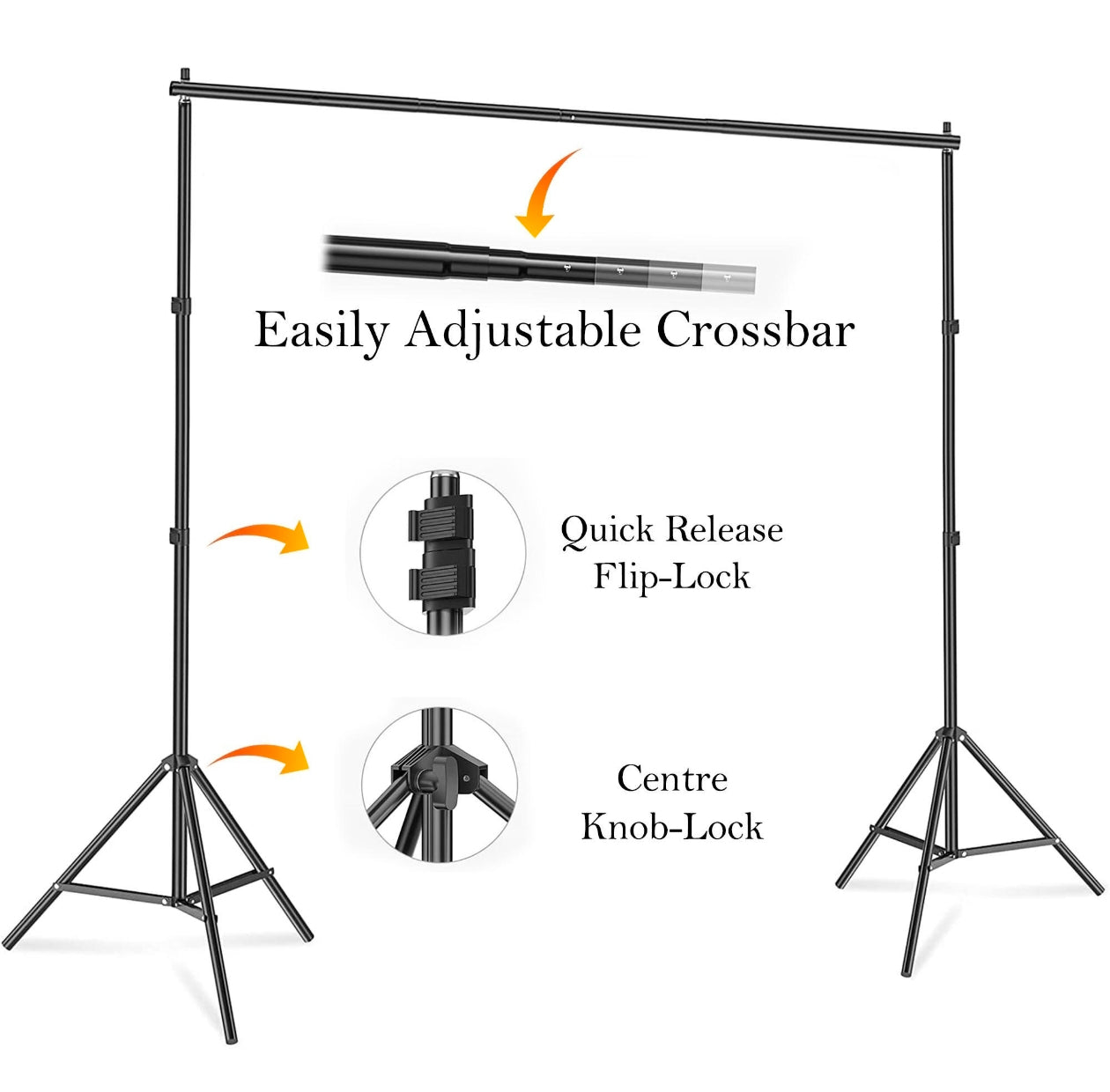 Backdrop Imperia Adjustable 9X9FT Backdrop Stand For Photography & Videography