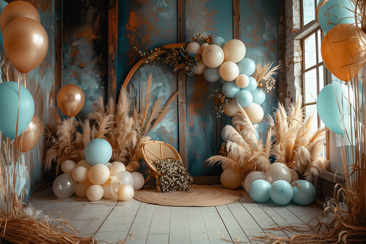 Kids Colourfull Baloon Theme 18 - Backdrop Imperia Printed Backdrop