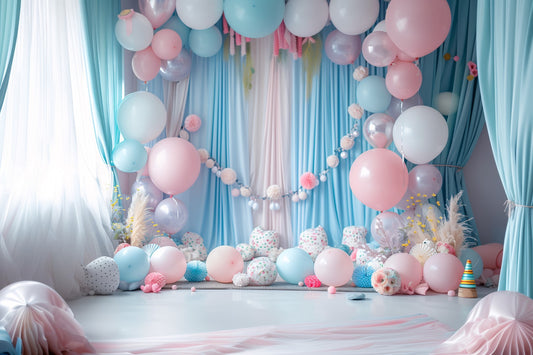 Kids Colourfull Baloon Theme 19 - Backdrop Imperia Printed Backdrop