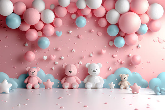Kids Colourfull Baloon Theme 21 - Backdrop Imperia Printed Backdrop