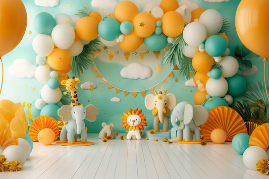 Kids Colourfull Baloon Theme 24 - Backdrop Imperia Printed Backdrop