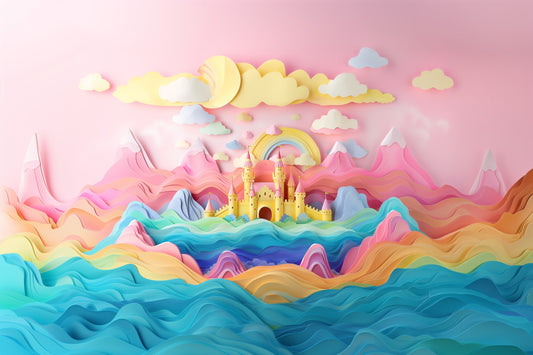 Multicolour Beautifull Theme For Kids - Backdrop Imperia Printed Backdrop