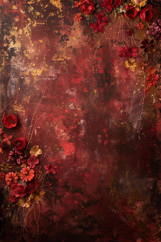 Beautiful Shaded Floral Backdrop For Maternity Shoot - Backdrop Imperia Printed Backdrop